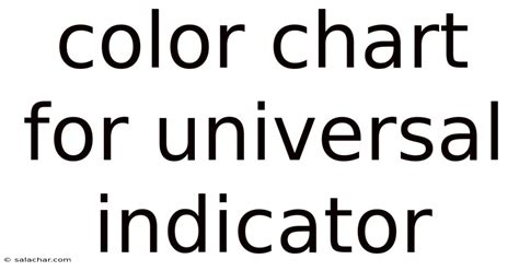 Image result for Universal Indicator Colour Chart
