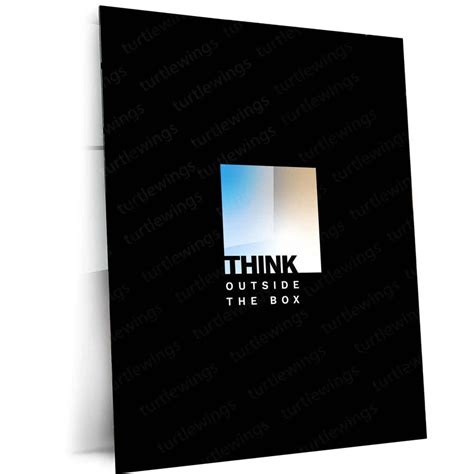 Think Outside the Box Metal Frame – Creative Mindset Poster Art | Moti ...