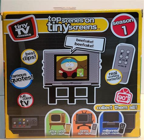 Basic Fun Tiny TV Classics South Park S1 Clips Set w/Remote Brand New ...