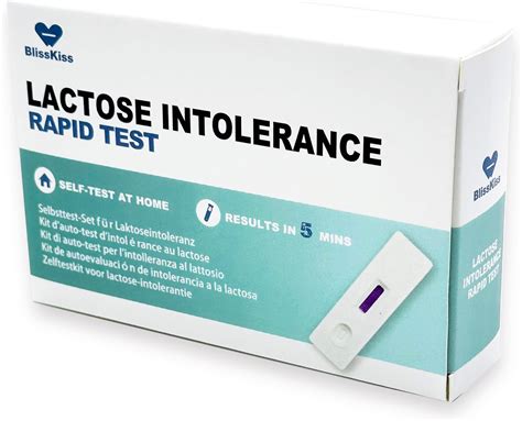 Amazon.com: BlissKiss Lactose Intolerance Test Kit - Quick, Accurate Home Self-Test Kit for ...