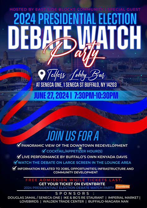 2024 Presidential Election Debate Watch Party, Tellers Lobby Bar At ...