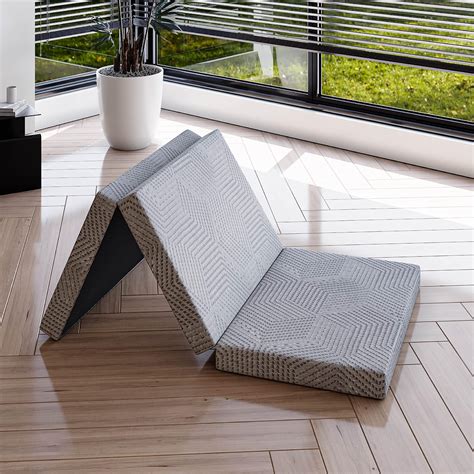 Amazon.com: Tri-Fold Memory Foam Mattress, 4 inch Twin Folding Mattress ...
