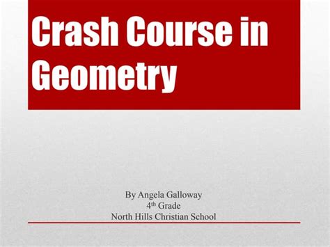 Geometry Crash Course 的图像结果