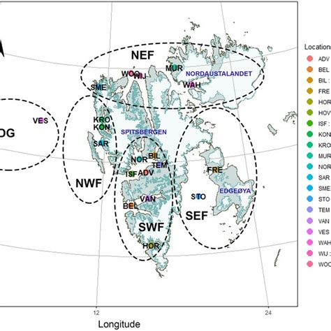 Image result for Svalbard Archipelago Map