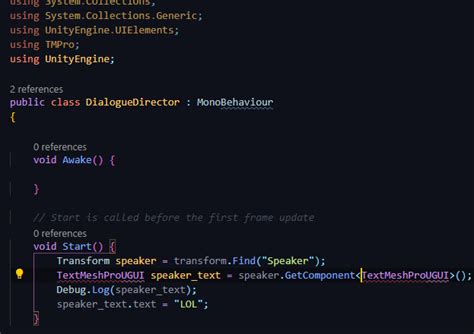 IntelliSense Unity 的图像结果