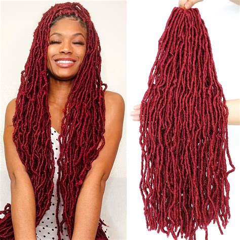 Buy 8 Packs Faux Locs Crochet Hair 24 inch Soft Locs for Butterfly Locs ...