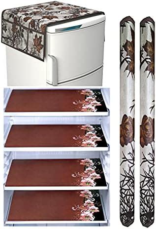 KANUSHI Industries® 1Pc Fridge Cover for Top with 6 Utility Pockets + 1 ...