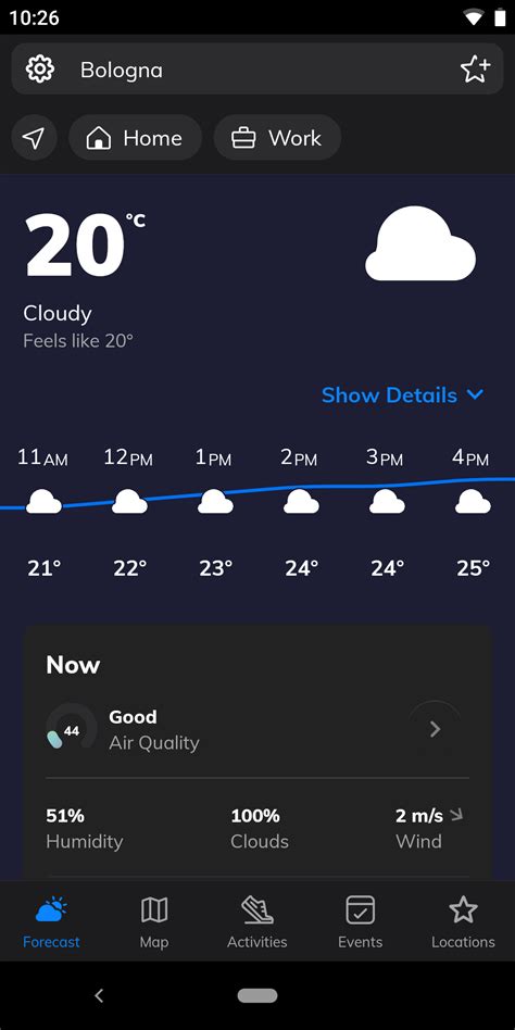 Weather Assistant è un'app per il meteo estremamente precisa