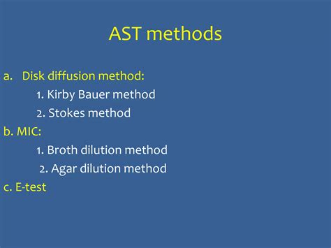 Antimicrobial susceptibility testing – disk diffusion methods | PPTX