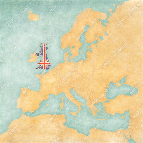 Map of Europe - United Kingdom (Vintage Series) 이미지 (493301994) 일러스트, 무료 일러스트 - 게티이미지뱅크