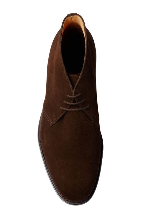 Men's Chukka Boot, Finest Quality, Dark Brown Suede, Dainite Studded ...
