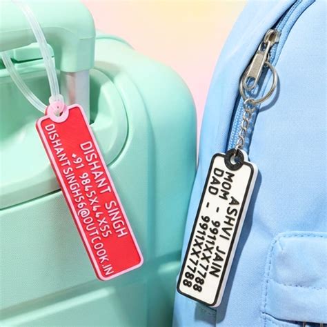 Personalized Luggage Tags, Stylish Custom Bag Tags, Suitcase Tags ...