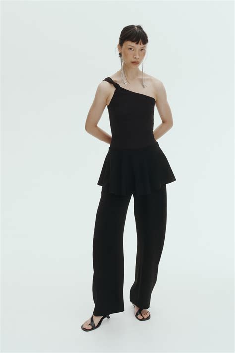 Women's Black One-shoulder thong body | H&M IN