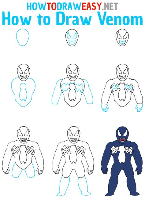 Image result for Venom Drawing Tutorial