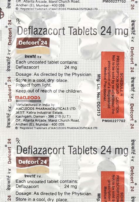 Defcort 24 Tablet: Uses, Side Effects, Price, Dosage & More Info ...