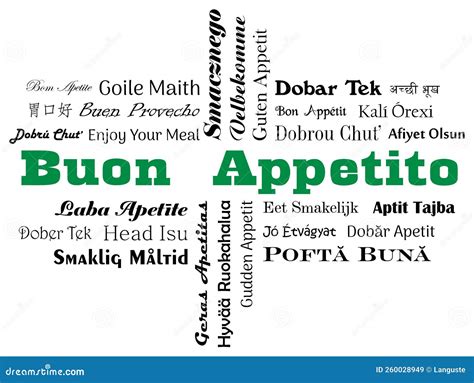Buon Appetito Calligraphy Lettering. Cursive Text Bon Appetit For Menu ...