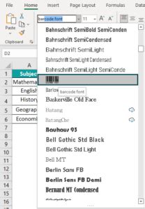 Image result for Barcode Generator Excel