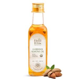 Buy Blend It Raw Apothecary Gurbandi Almond Oil, Virgin & Cold Pressed ...