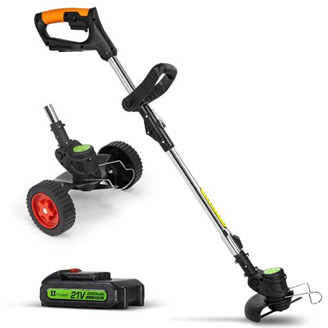 Buy Cordless Weed Eater Grass Trimmer,3-in-1 Lightweight Push Lawn ...