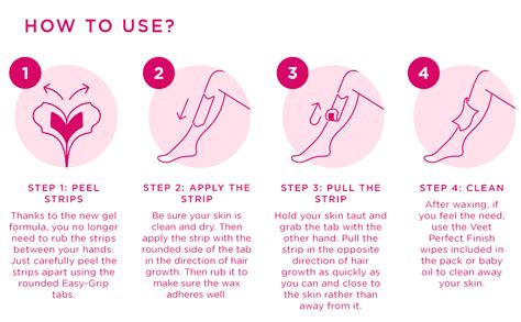 Veet Professional Waxing Strips Kit For Normal Skin, 8 Strips | Gel Wax ...