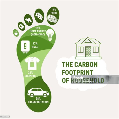 Infographic Of Carbon Footprint Of Average Household In Wealthy ...