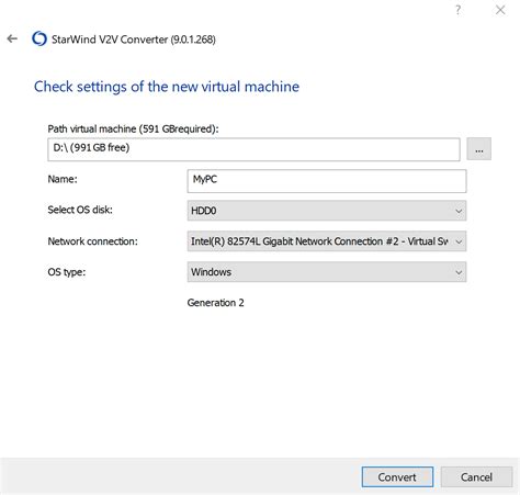 P2V migration (Physical to Virtual): Disk2VHD VS StarWind V2V Converter