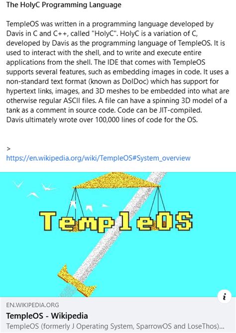 Image result for Holy C Language Syntax