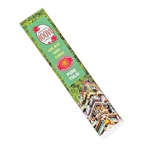 HOOVU 100% Natural Hand Rolled Tulsi Agarbathi(30 Sticks), Sustainable ...