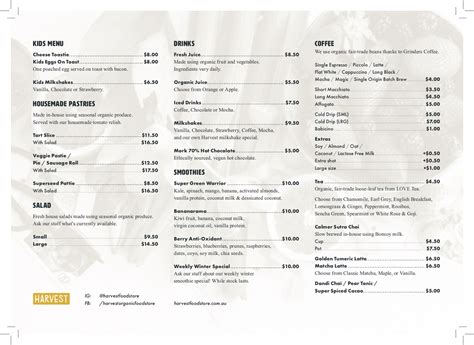 Café | Harvest Foodstore