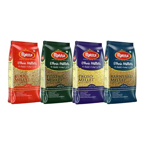 Buy Manna Mixed Millets Combo (Kodo Millet 500g, Foxtail Millet 500g ...