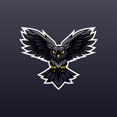 Owl Flying Mascot Logo Vector Illustration Design - Animals Mascot logo ...