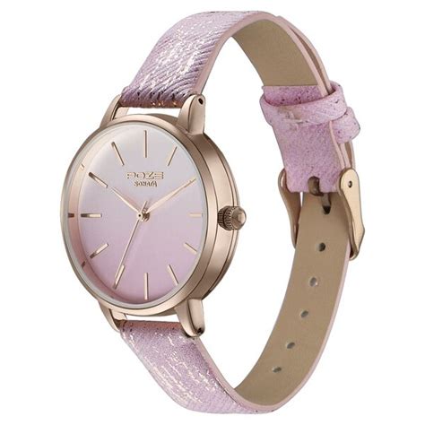 Buy Online Sonata Poze Quartz Analog Pink Dial Pink Color Leather Strap ...