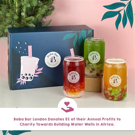 DIY Fruit Bubble Tea Kit Gift Box Serves 4 Enjoy Making Your Own ...