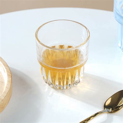 Fancy Juice Glass Set of 4 Small Online - Premium Tumbler | Nestasia