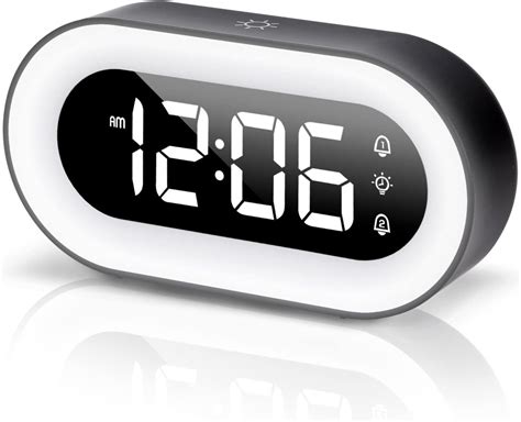 Buy NESIFEE Digital Alarm Clock with Dimmer,Night Light Clock,Digital ...