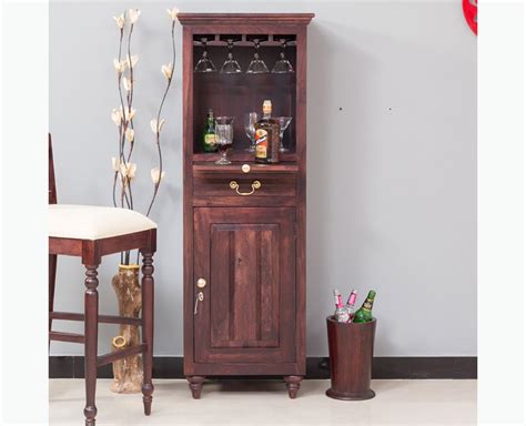Buy Calgary Solid Wood Bar Cabinet Online on Furniselan