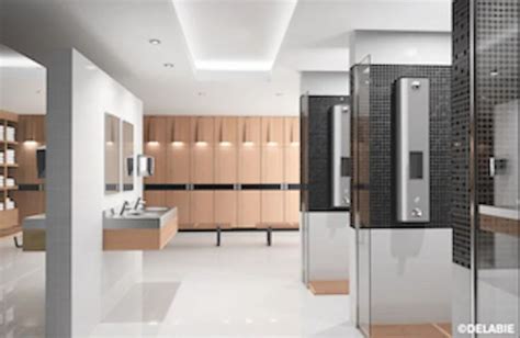 Modern Changing Room 2 | Small hotel room, Changing room, Gym interior