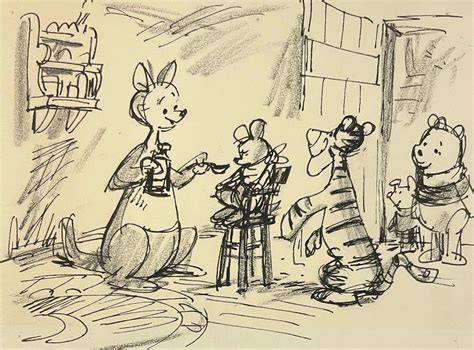 Winnie the Pooh and Tigger Too, Original Storyboard: Kanga, Roo, Tigge ...