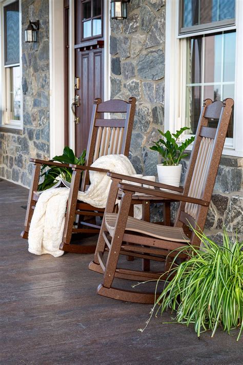 Amish Poly Lumbar Rocking Chair | Leisure Lawns Collection | | Porch ...