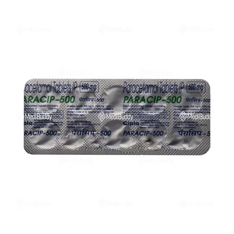 Paracip 500 Tablet: Price, Uses, Side Effects & How to Use - MediBuddy
