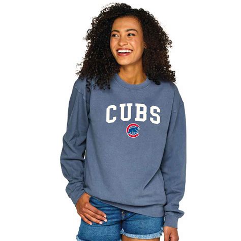 Chicago Cubs Women's Denim Crewneck Sweatshirt – Clark Street Sports