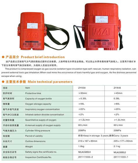 ZYX45隔绝式压缩氧自救器60分钟矿用井下防爆ZYX30煤矿氧气呼吸器-阿里巴巴