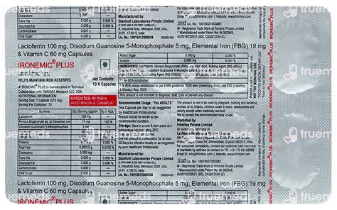 Ironemic Plus Capsule 10 - Uses, Side Effects, Dosage, Price | Truemeds