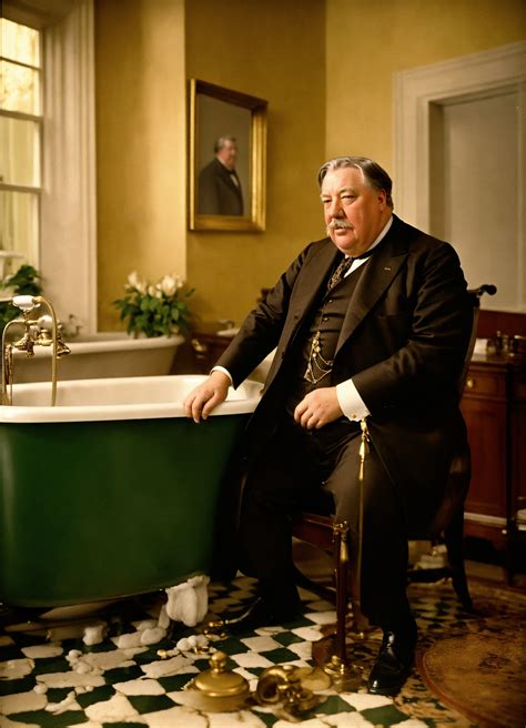 Lexica - President William Howard Taft stuck in bath tub at the white house