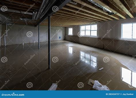 Basement Has Flooded with Water when Sump Pump Failed Stock Image ...