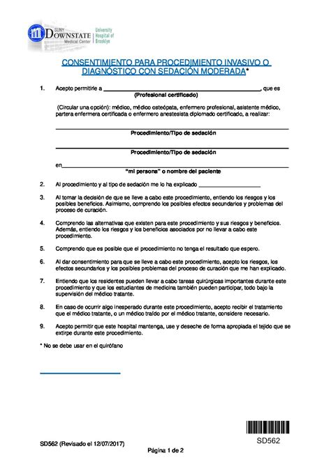 Conscious Sedation-Spanish - Kings County Hospital | SUNY Downstate
