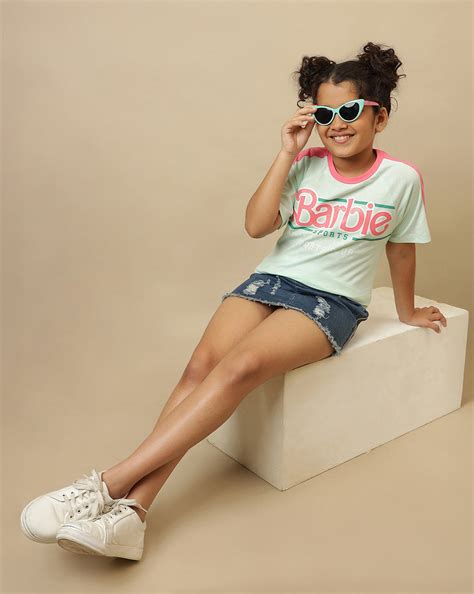 Barbie Printed Oversized Fit Tshirt For Girls – Kidsville