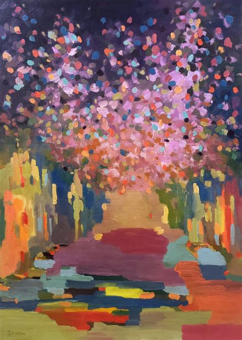 Cherry Blossom de Anna Doronina (2024): Pintura Óleo en Lienzo - Singulart