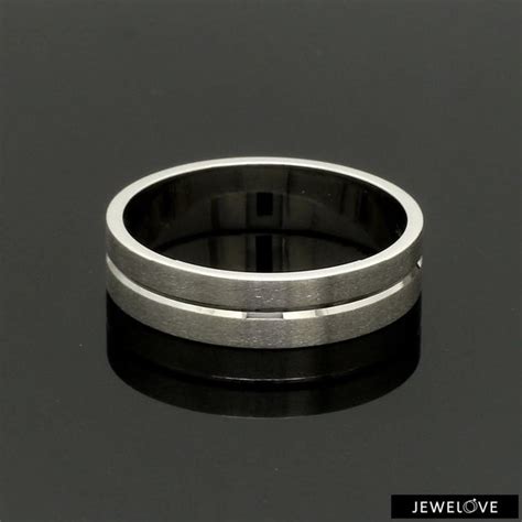 Jewelove™ Rings Platinum Love Bands with Princess cut Diamonds SJ PTO 241