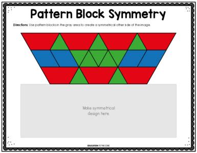 Image result for Symmetry Pattern Blocks Printable